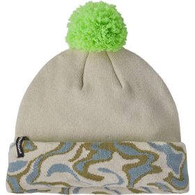 Patagonia Lightweight Powder Town Beanie Swirling Earth: Thermal Blue, One Size