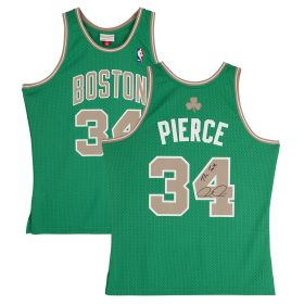 Paul Pierce Boston Celtics Autographed Michell & Ness 2007-08 Alternate Kelly Green Swingman Jersey with "The Truth" Inscription