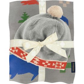 Pendleton Knit Baby Blanket + Beanie - Infants' Shared Paths Grey Mix, One Size