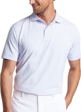 Peter Millar Ambrose Performance Jersey Men's Golf Polo - Pink, Size: X-Large