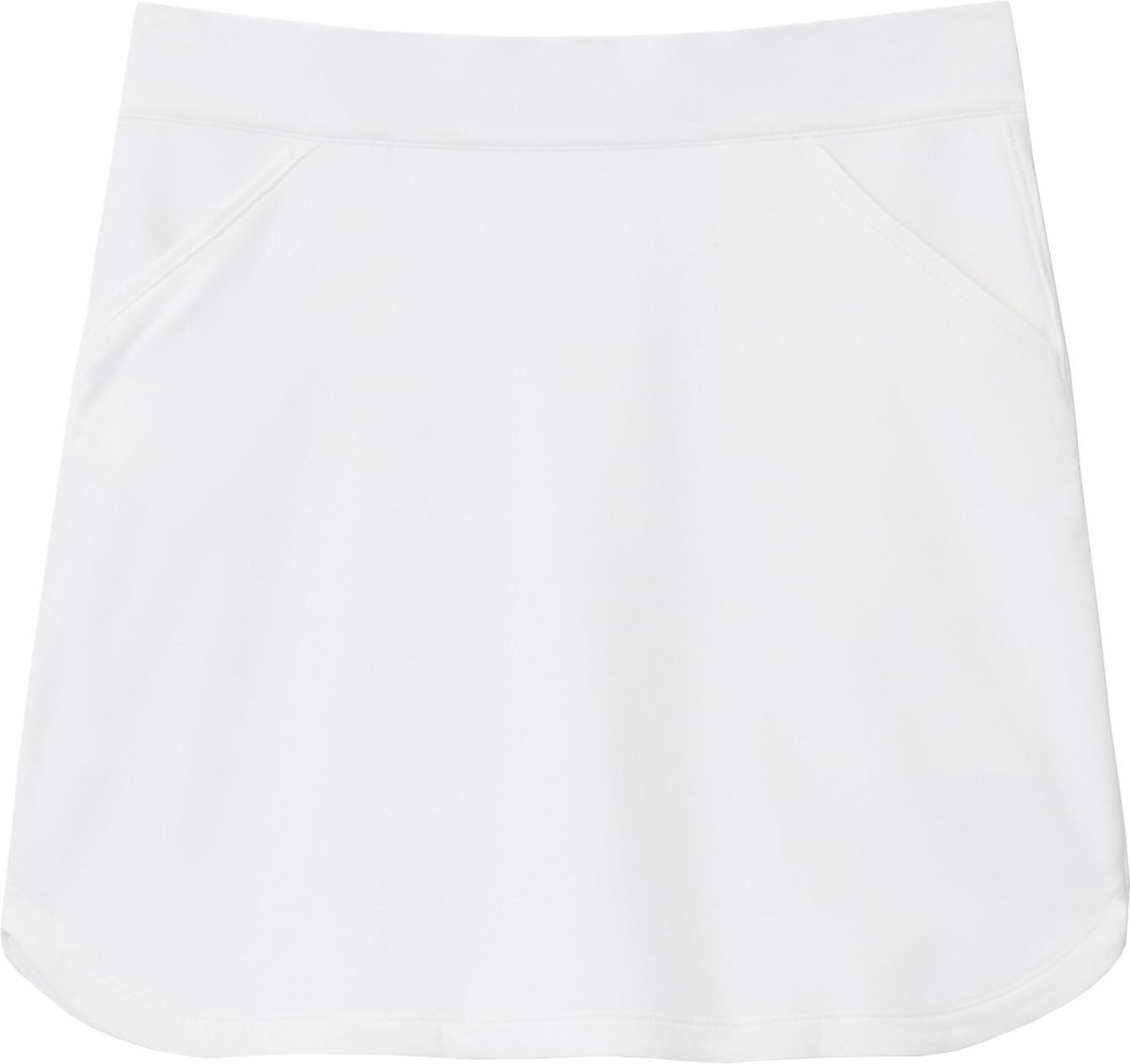 Peter Millar Womens Alice Petal Hem Golf Skort - White, Size: Large