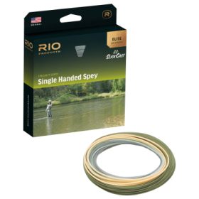 RIO Elite Single-Handed Spey Fly Line - Gray/Glacial/Peach/Camo - 90' - 8