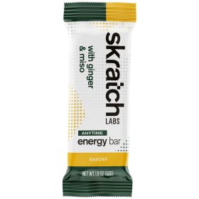 Skratch Labs Energy Bar Sport Fuel -12-Pack Ginger Miso, 12 Pack