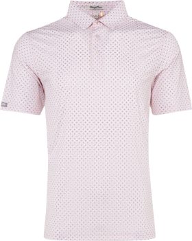 Straight Down Hermosa Men's Golf Polo - Pink, Size: XXL