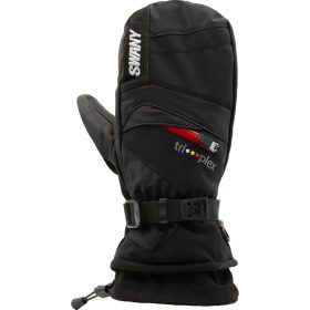 Swany X-Change Mitten - Men's Black/Red Zipper, L