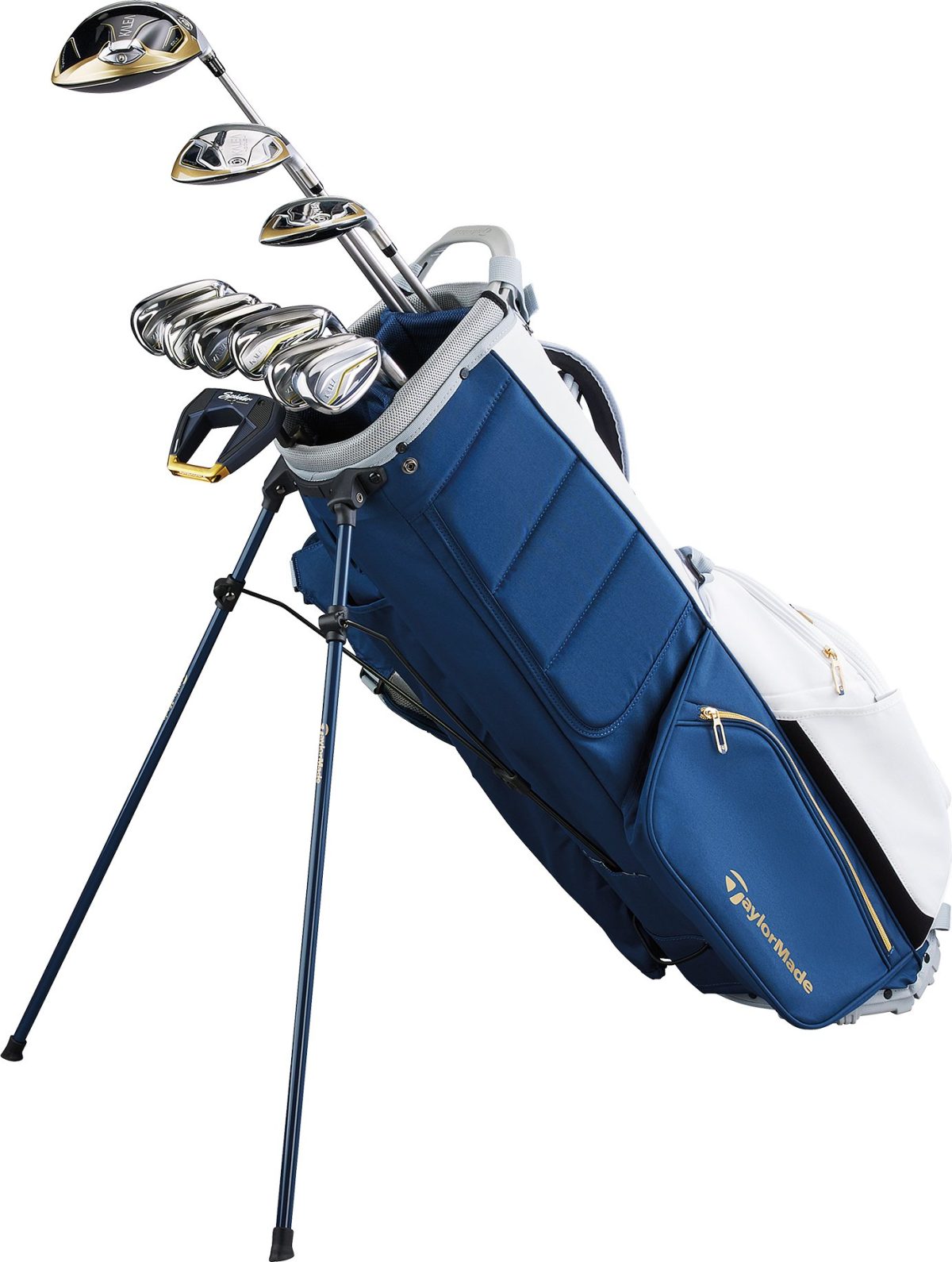 TaylorMade Womens Kalea Gold Complete Golf Package Set 2024 - Stand Bag - Stand Bag - GOLD - RIGHT