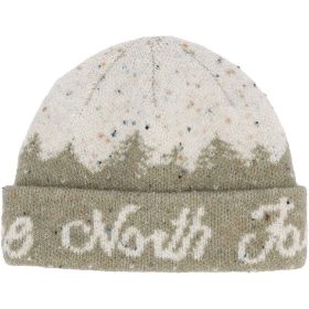 The North Face Cabin Mountainscape Beanie Clay Grey/White Dune, One Size