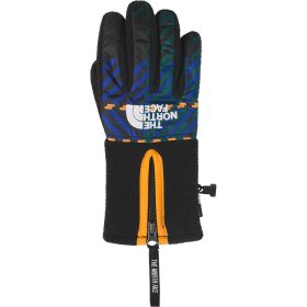 The North Face Denali Etip Glove Ponderosa Green Medium Icon Plaid Print, M