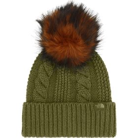 The North Face Oh Mega Fur Pom Beanie - Women's Forest Olive, One Size