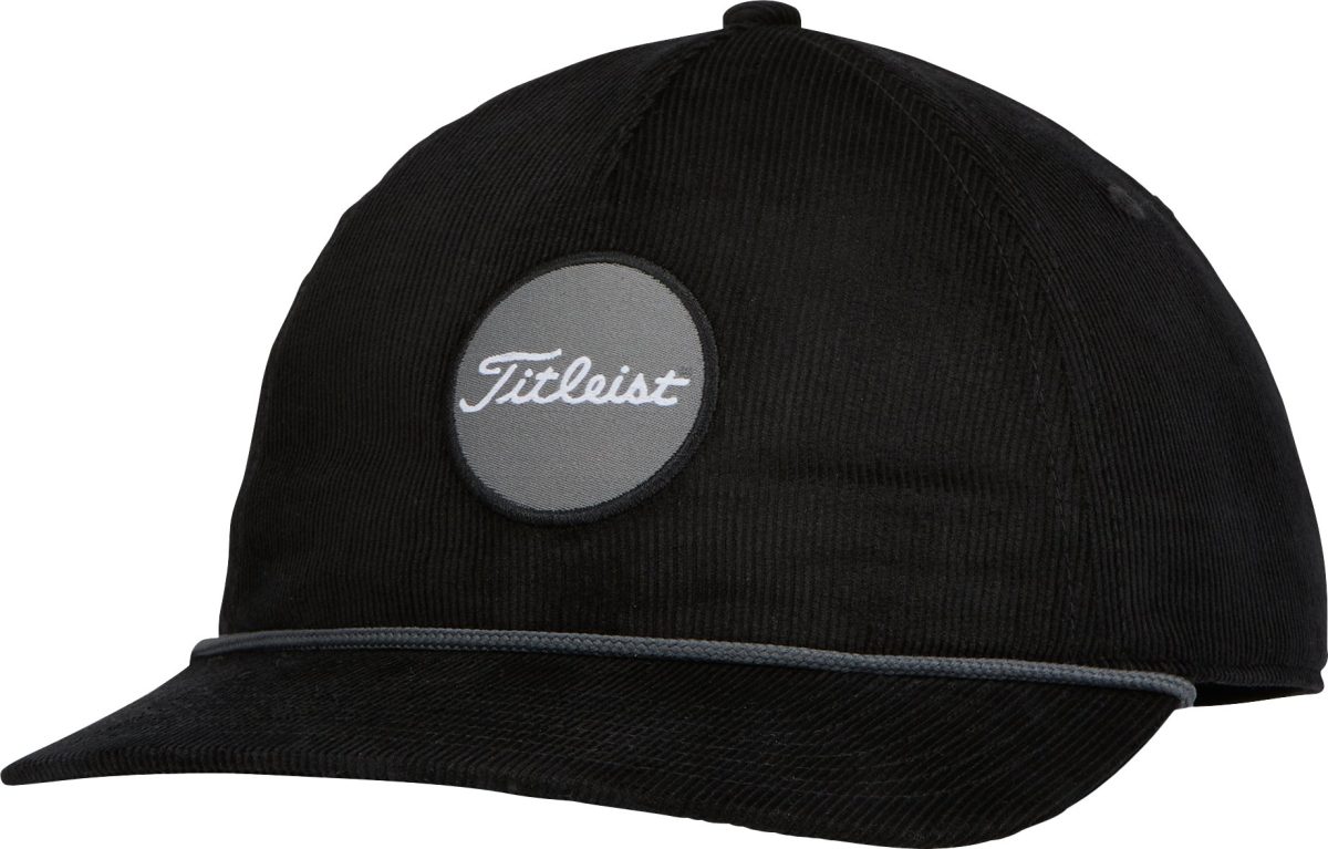 Titleist Boardwalk Corduroy Rope Men's Golf Hat - Black