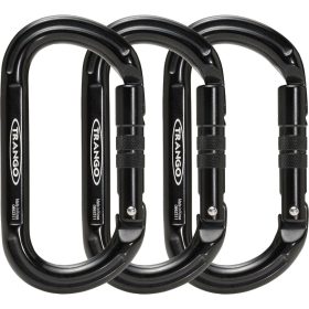 Trango Oval K Carabiner - 3-Pack Black, One Size