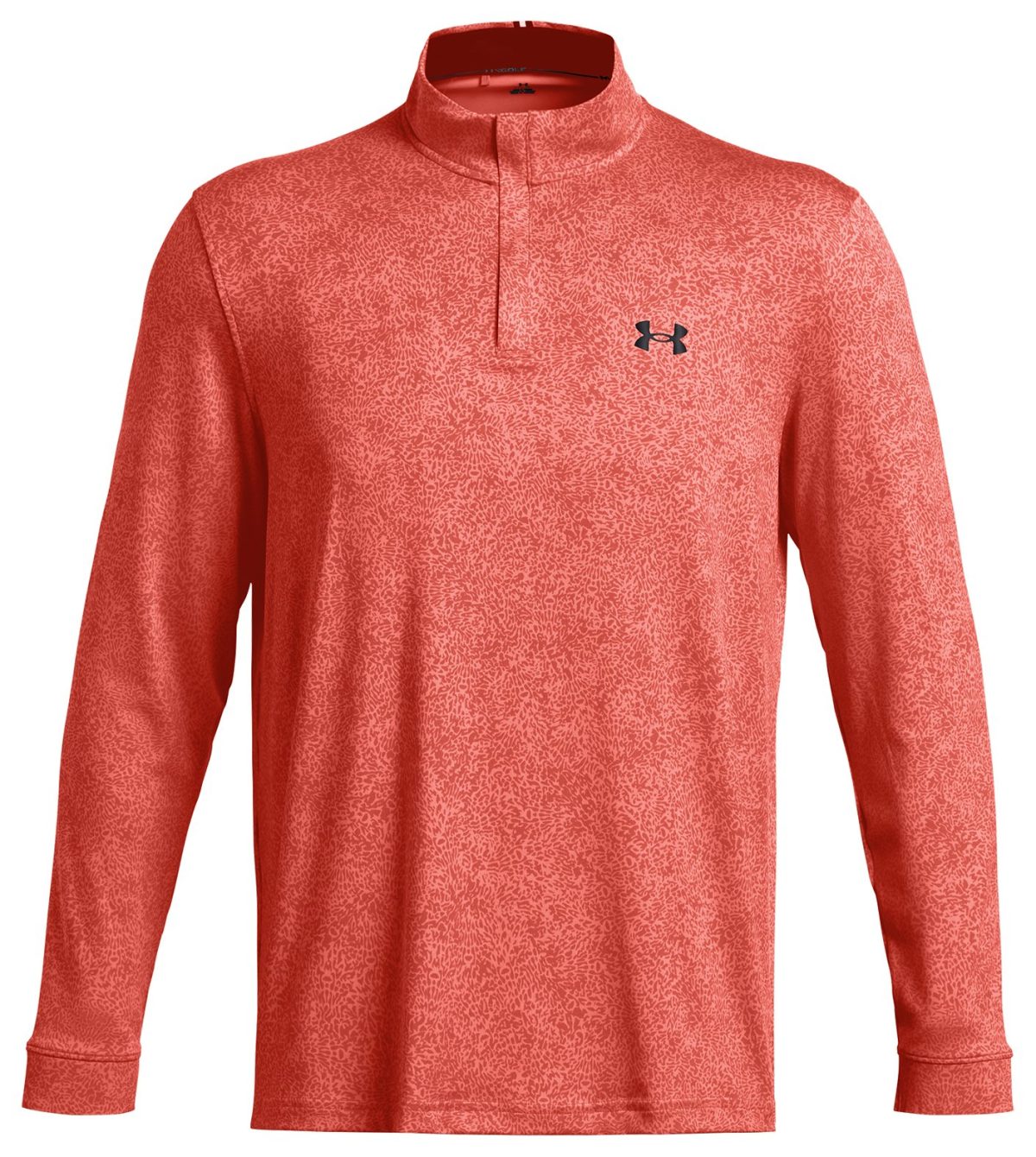 Under Armour UA Playoff Printed 1/4 Zip Men's Golf Pullover - Red, Size: X-Large