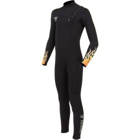 Vissla Boys Westuits High Seas Boys Fire 3-2 Full Chest Zip in Black / 8 / Vissla Wetsuits