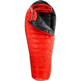 Western Mountaineering Bison StormShield Sleeping Bag Persimmon/Black, 6ft 0in/Right Zip