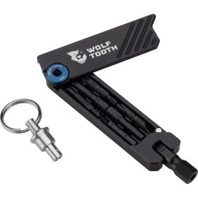 Wolf Tooth Components 6-Bit Hex Wrench Multi-Tool Blue Bolt with Keyring, One Size