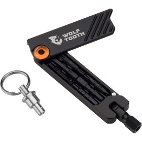 Wolf Tooth Components 6-Bit Hex Wrench Multi-Tool Orange Bolt with Keyring, One Size