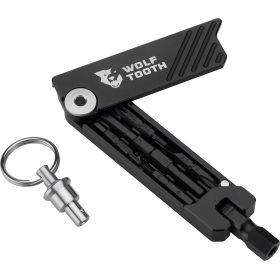 Wolf Tooth Components 6-Bit Hex Wrench Multi-Tool Silver Bolt with Keyring, One Size