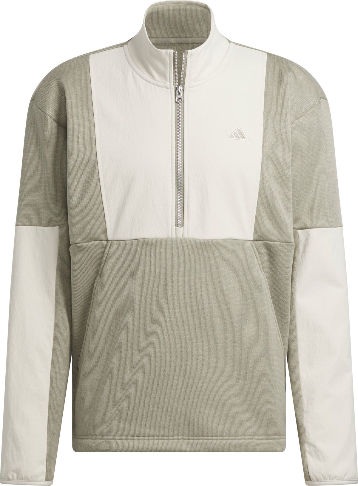 adidas Go-To DWR Hybrid Half-Zip Men's Golf Pullover - Grey, Size: Medium