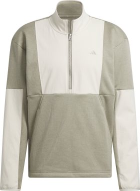 adidas Go-To DWR Hybrid Half-Zip Men's Golf Pullover - Grey, Size: Medium