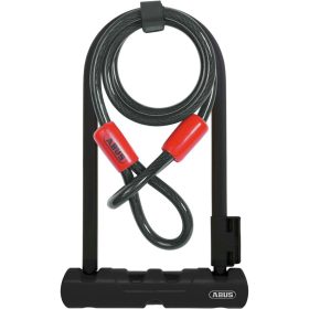 Abus Ultra 410 U-Lock + Cobra Cable Black, 9in/120cm cable