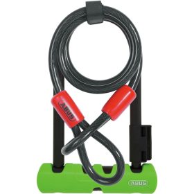 Abus Ultra 410 U-Lock + Cobra Cable Black/Green, 9in/120cm cable