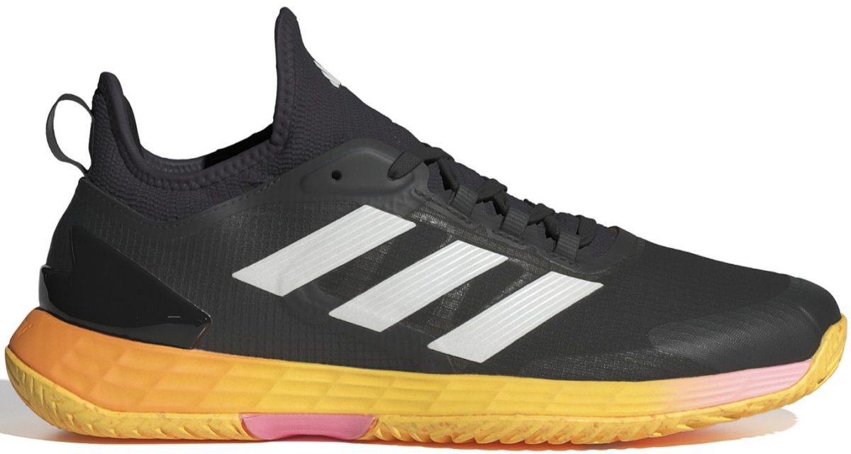 Adidas Men's Adizero Ubersonic 4.1 Tennis Shoes (Aurora Black/Zero Metallic/Spark)