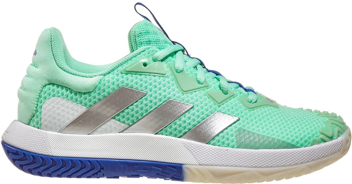 Adidas Women's SoleMatch Control Tennis Shoes (Pulse Mint/Silver Metallic/Lucid Blue)