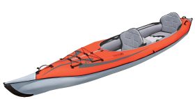 Advanced Elements AdvancedFrame Convertible Inflatable Kayak in Red/Gray with Pump