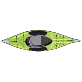 Advanced Elements AdvancedFrame UltraLite Inflatable Kayak in Green with Pump