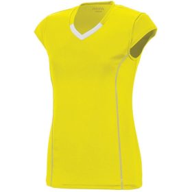 Augusta Women's Blash Short Sleeve Tennis Jersey (Yellow)