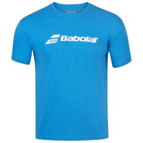 Babolat Boy's Exercise Tennis Training Tee (Aster Blue/Heather)