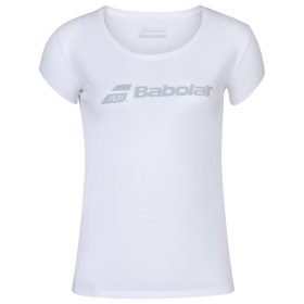 Babolat Women's Exercise Tennis Training Tee (White/White)