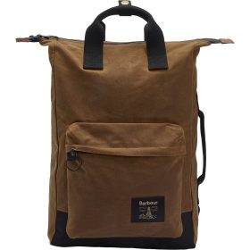 Barbour Field Wax Zip Backpack Tan/Black, One Size