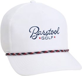 Barstool Performance Rope Men's Golf Hat - White