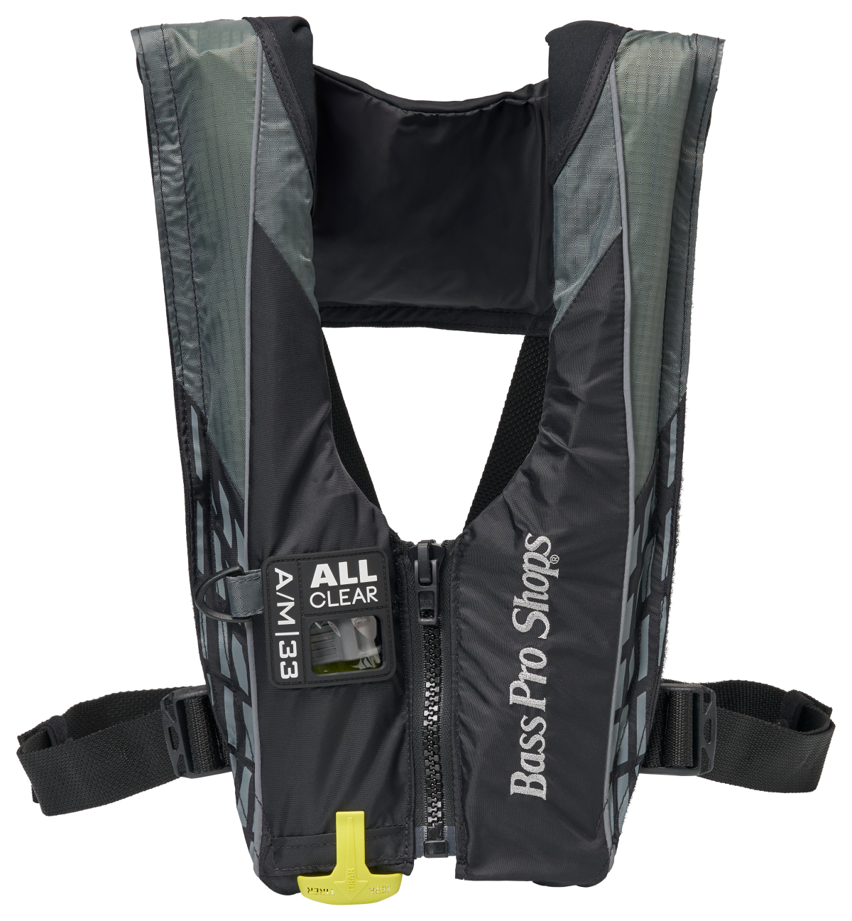 Bass Pro Shops AM33 All-Clear Inflatable Life Vest - Black