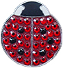 Bella Crystal Ball Marker - Lady Bug