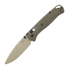 Benchmade Bugout Folding Knife with Desert Verde Cerakote Finish - Dark Olive