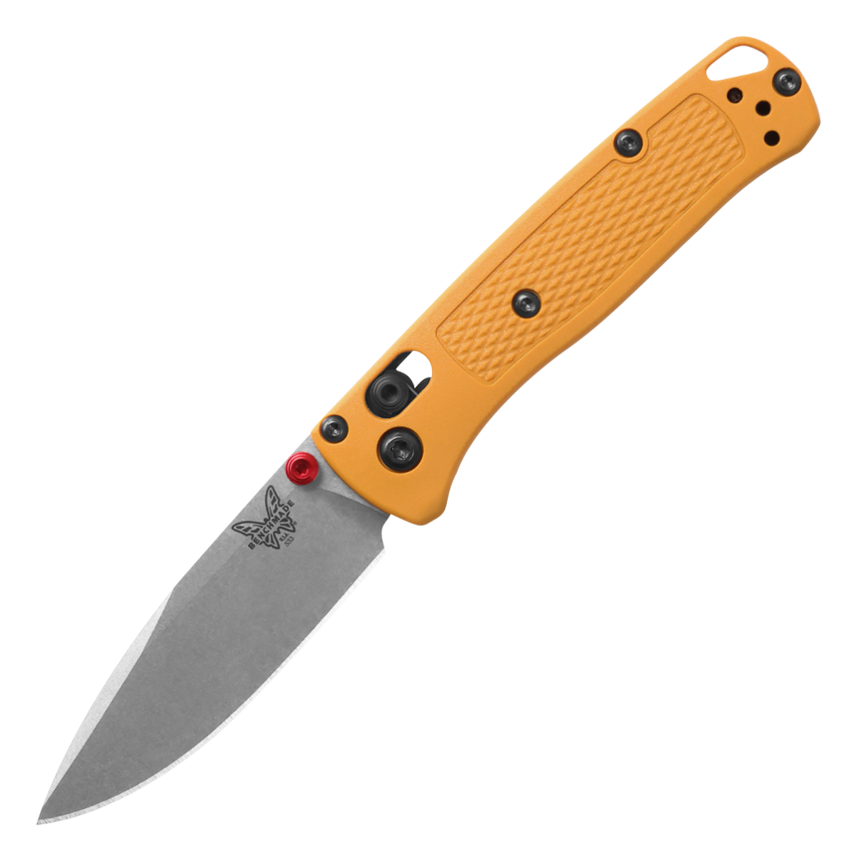 Benchmade Mini Bugout Drop-Point Folding Knife - Daybreak Yellow