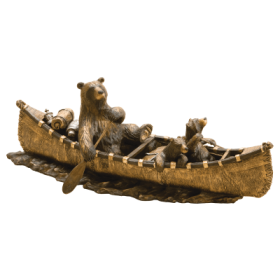 Big Sky Carvers Canoe Trip Figurine