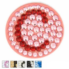 Bonjoc Ladies Monogram Collection Ball Marker E/Pink/Red Letter