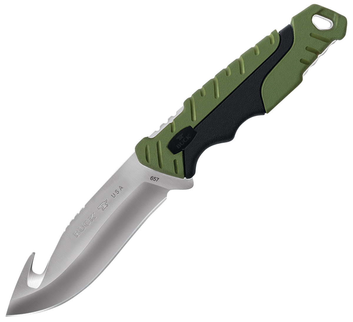 Buck Pursuit Fixed-Blade Knife with Gut-Hook