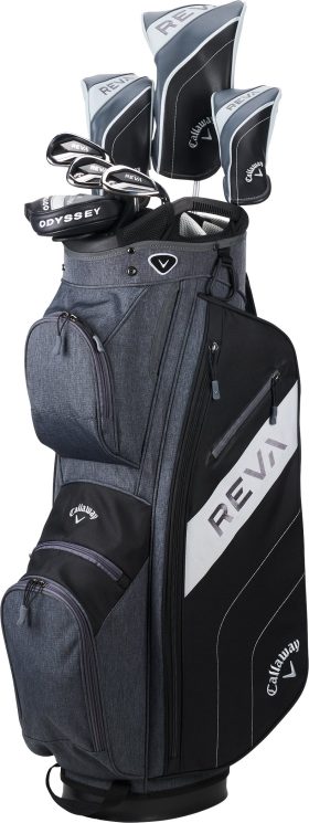 Callaway Womens REVA 8-Piece Cart Bag Complete Golf Package Set 2025 - BLACK - RIGHT - SHORT