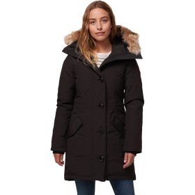 Canada Goose Rossclair Down Parka - Women's Black (Heritage/Fur Trim), XL