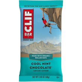 Clifbar Clif Bars - 12 Pack Cool Mint Chocolate W/Caffeine, One Size