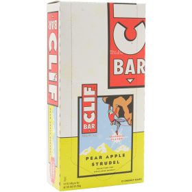 Clifbar Clif Bars - 12 Pack Pear Apple Strudle, One Size