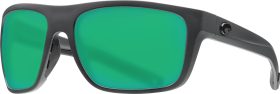 Costa Del Mar Broadbill 580G Polarized Sunglasses, Men's, Matte Gray Frame/Grn Mir