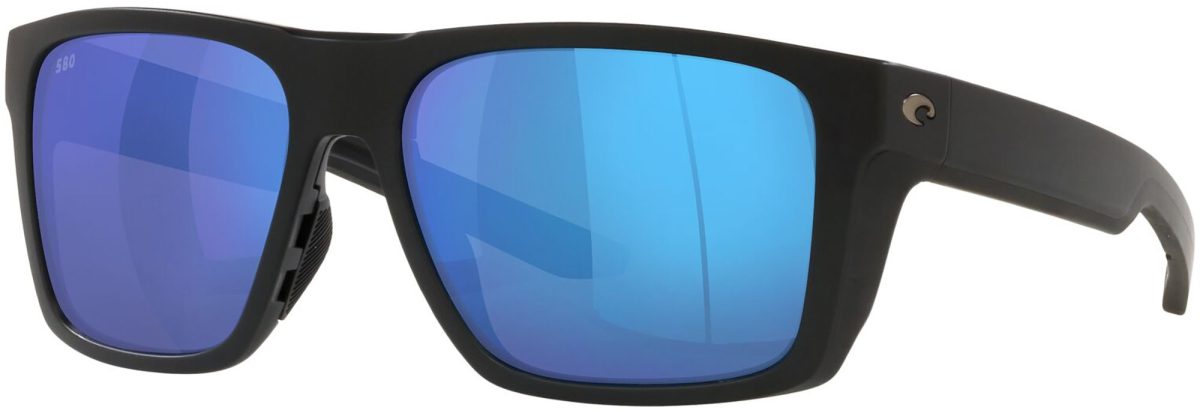 Costa Del Mar Lido Sunglasses, Men's, Black/Blue Mirror