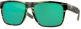 Costa Del Mar Spearo XL 580G Polarized Sunglasses, Men's, Matte Reef/Green Mirror