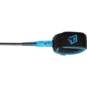 Creatures of Leisure Longboard Ankle Surfboard Leash Black Cyan, 9ft