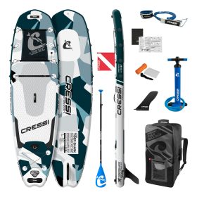 Cressi Tiger Shark Inflatable Stand-Up Paddleboard Set